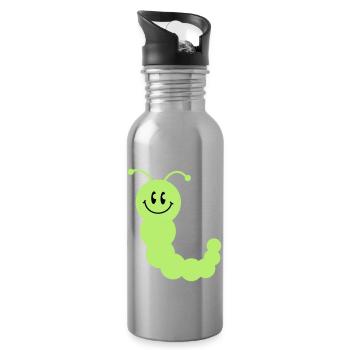 worm__c2 - Water bottle with straw - silver - Right