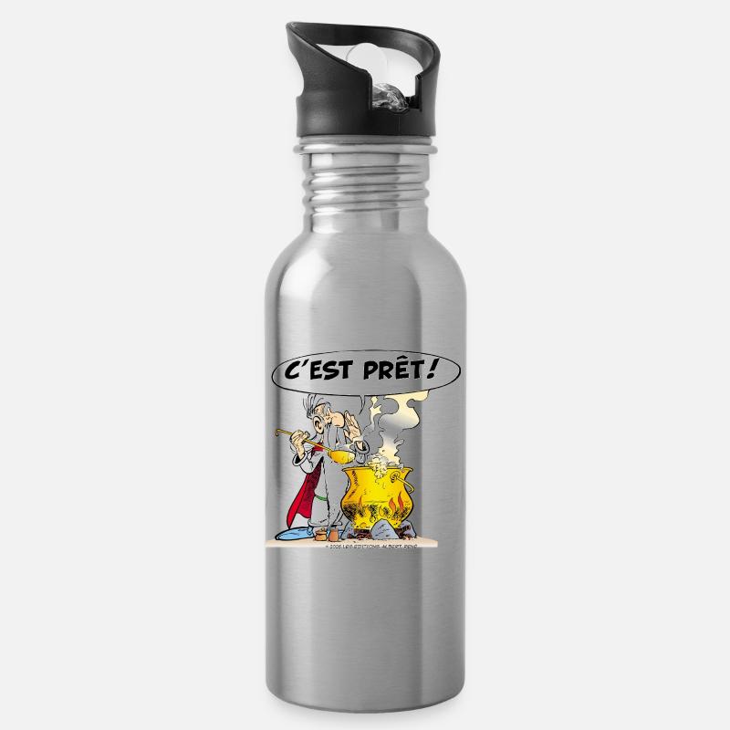 Asterix & Obelix - Miraculix potion magique potion - Gourde avec paille intégrée - argent clair