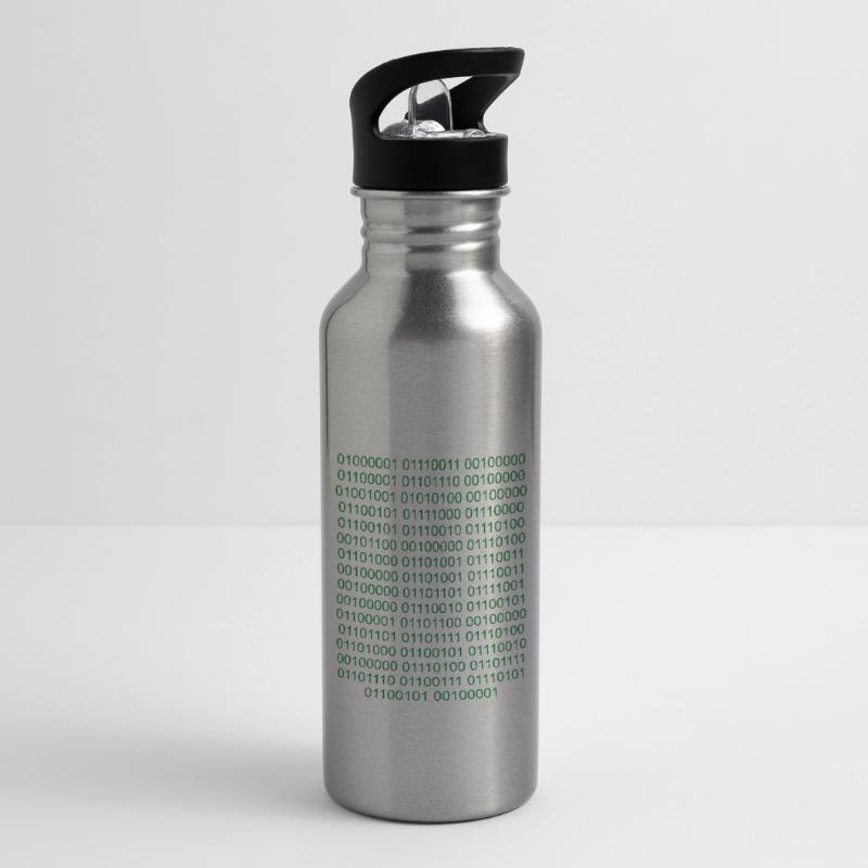 Binaire Code informatique Computer Nerd Gourde avec paille intégrée