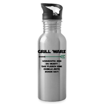 Grill Wars - Star Wars - Water bottle with straw - silver - Right