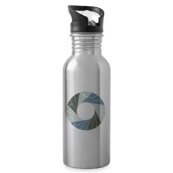 Weihnachten Fotografie Linse Geschenk Kamera - Trinkflasche mit integriertem Trinkhalm - Lightsilver - Rechts
