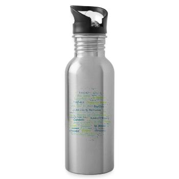 Rueda de Casino Dance Cuban Salsa - Trinkflasche mit integriertem Trinkhalm - Lightsilver - Rechts