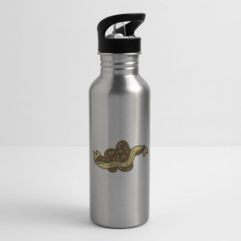 python Water bottle with straw