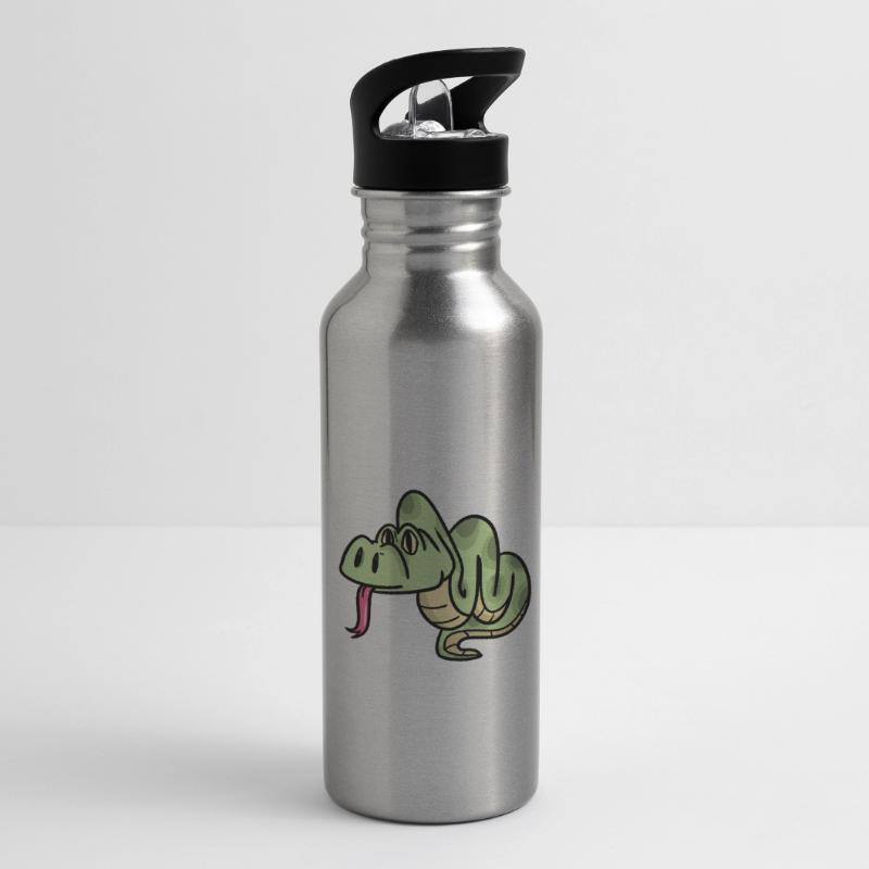 python Water bottle with straw