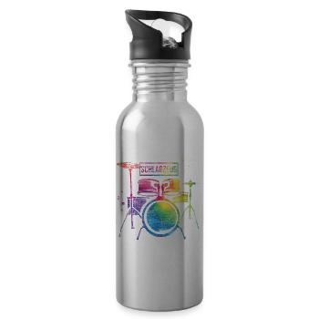 Drums - Water bottle with straw - silver - Right