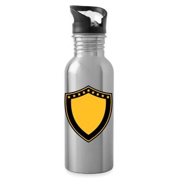 Heraldic Shield - Water bottle with straw - silver - Right