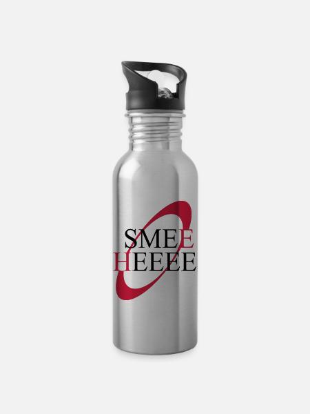 Smee Heee Kryten Red Dwarf quote - Water bottle with straw - silver