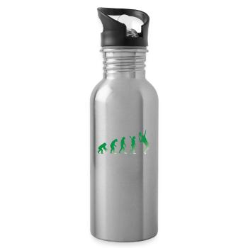 EVOLUTION TENNIS - Trinkflasche mit integriertem Trinkhalm - Lightsilver - Rechts