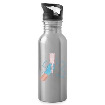 paramedic - Water bottle with straw - silver - Right