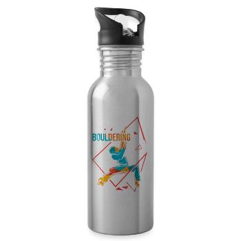 bouldering - Gourde avec paille intégrée - argent clair - Droite