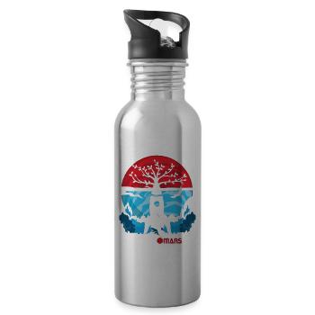 Occupy Mars Rekete Plant Cultivation Planet - Water bottle with straw - silver - Right