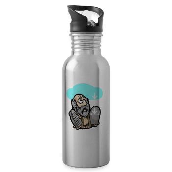 DOWNLOAD MOSES Cloud Computing IT Informatiker - Trinkflasche mit integriertem Trinkhalm - Lightsilver - Rechts