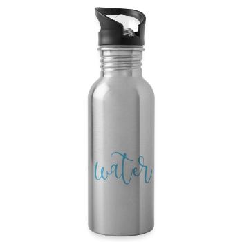Croisière - Croisière - Croisière - Eau - Gourde avec paille intégrée - argent clair - Droite