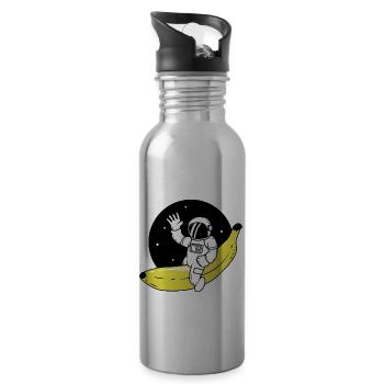 Space Banana Space Banana Astronaut - Water bottle with straw - silver - Right