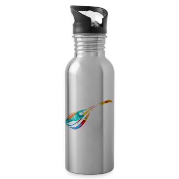 mandolin - Water bottle with straw - silver - Right