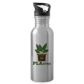 3D-Druck PLAnted Lustige 3D-Druck Filament - Trinkflasche mit integriertem Trinkhalm - Lightsilver - Rechts