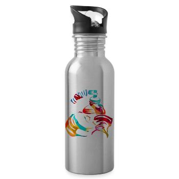 anesthetist - Water bottle with straw - silver - Right