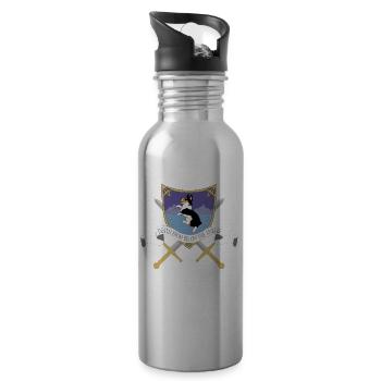 Corgi Corgi Dog - Water bottle with straw - silver - Right