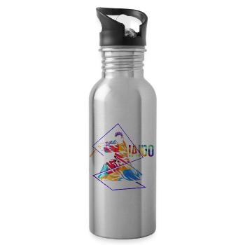 Iaido - Trinkflasche mit integriertem Trinkhalm - Lightsilver - Rechts