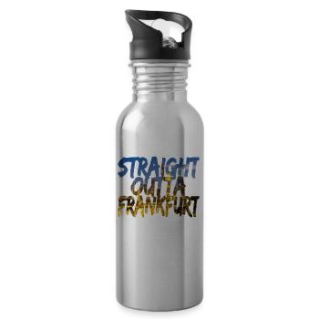Straight Outta Frankfurt Directly from FFM - Gourde avec paille intégrée - argent clair - Droite