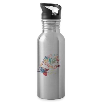 Schweißer Schweißen Beruf - Trinkflasche mit integriertem Trinkhalm - Lightsilver - Rechts