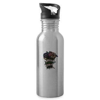 Feministin Killjoy - Trinkflasche mit integriertem Trinkhalm - Lightsilver - Rechts