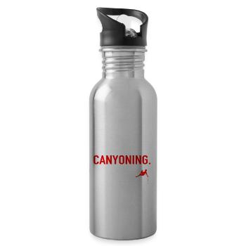 Canyoning - Water bottle with straw - silver - Right