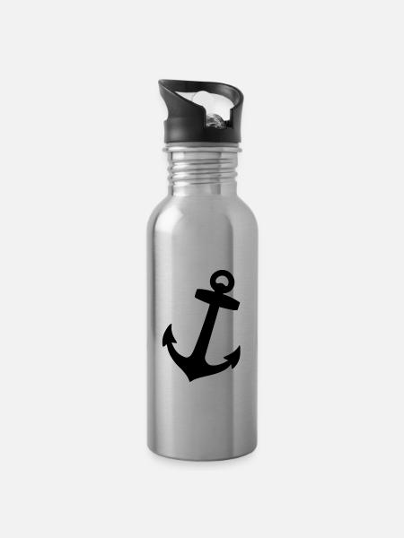 Anker - Trinkflasche mit integriertem Trinkhalm - 