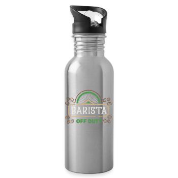 Barista Of Duty - Barista - Trinkflasche mit integriertem Trinkhalm - Lightsilver - Rechts