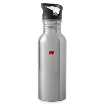 Limidid Ädischn Franke Fränkisch Franken Wappen Lu - Trinkflasche mit integriertem Trinkhalm - Lightsilver - Rechts