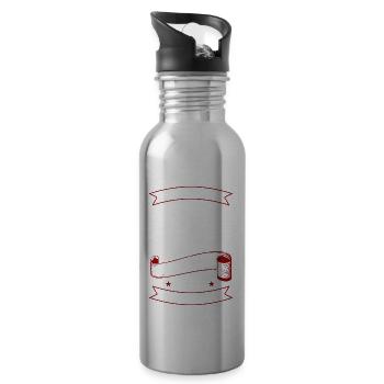 E-Bike Opa E-Biker Fahrrad Geschenk - Trinkflasche mit integriertem Trinkhalm - Lightsilver - Rechts