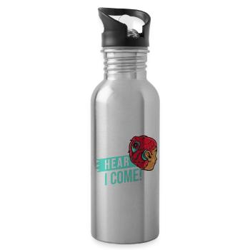 Cochlear Implant Deaf Deaf Deafness - Water bottle with straw - silver - Right