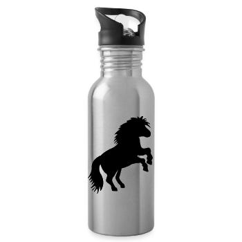 SHETLANDPONY - Trinkflasche mit integriertem Trinkhalm - Lightsilver - Rechts