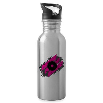 Music Music Musician Music School Musicer DJ - Water bottle with straw - silver - Right
