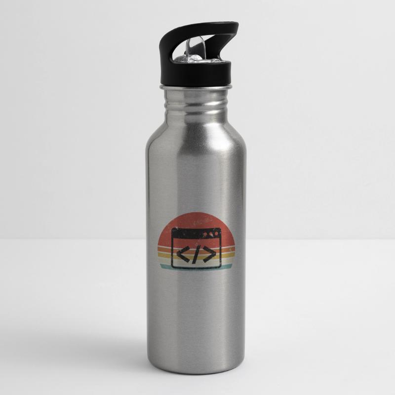 I Hate Programming Programmer Coding Water bottle with straw