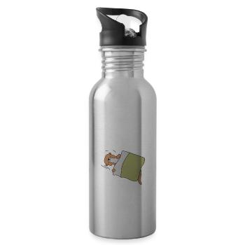 Fischotter Schlafshirt Otter Pyjama Nachthemd - Trinkflasche mit integriertem Trinkhalm - Lightsilver - Rechts