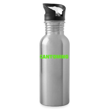 BORN FOR CANYONING Shirt - Water bottle with straw - silver - Right
