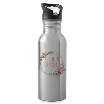 13. Geburtstag Mädchen 13 Jahre Teenager Geschenk - Trinkflasche mit integriertem Trinkhalm - Lightsilver - Rechts
