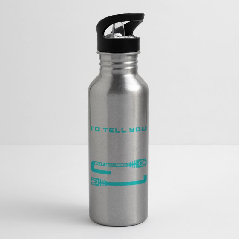 Cybersecurity Engineer Helpdesk Support IT Admin Water bottle with straw