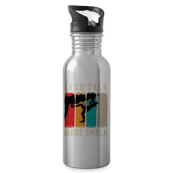 Rock Climbing Climber Less Talk - Gourde avec paille intégrée - argent clair - Droite
