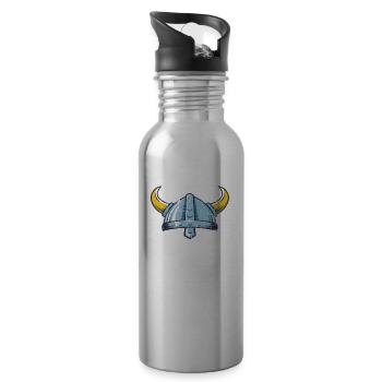 Casque de sécurité Sécurité Premier cadeau de protection Viking - Gourde avec paille intégrée - argent clair - Droite