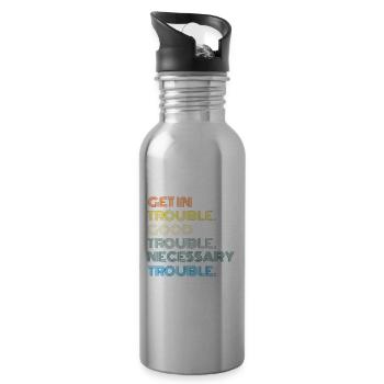 John Lewis Tee Get in Good Necessary Trouble - Trinkflasche mit integriertem Trinkhalm - Lightsilver - Rechts