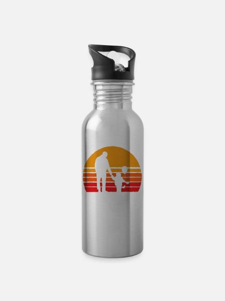 The Uncle - Trinkflasche mit integriertem Trinkhalm -