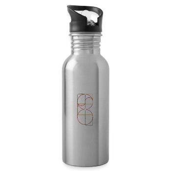 Welchen Teil Von Verstehst Du Nicht Reiter Pferde - Trinkflasche mit integriertem Trinkhalm - Lightsilver - Rechts