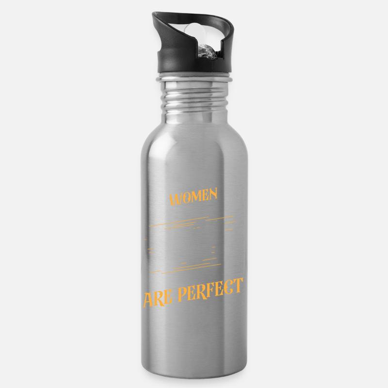Classic Motorcycle Biker - Trinkflasche mit integriertem Trinkhalm - Lightsilver