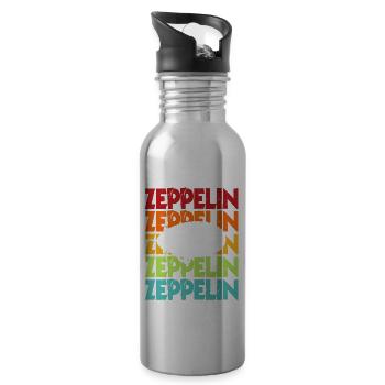 Zeppelin - Water bottle with straw - silver - Right