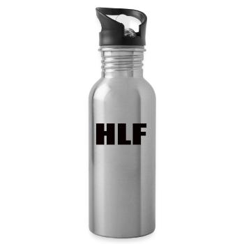 HLF Freiwillige Feuerwehr Feuerwehrfahrzeug - Trinkflasche mit integriertem Trinkhalm - Lightsilver - Rechts
