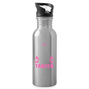 Mir Reichts Ich Geh Tanzen Tanzschule Tänzer Tanzk - Trinkflasche mit integriertem Trinkhalm - Lightsilver - Rechts