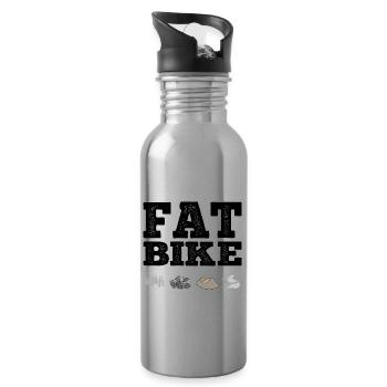 Fatbike Mountainbiken Fat bike - Trinkflasche mit integriertem Trinkhalm - Lightsilver - Rechts