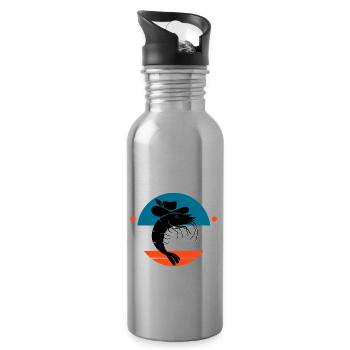Shrimp Pimp - Trinkflasche mit integriertem Trinkhalm - Lightsilver - Rechts